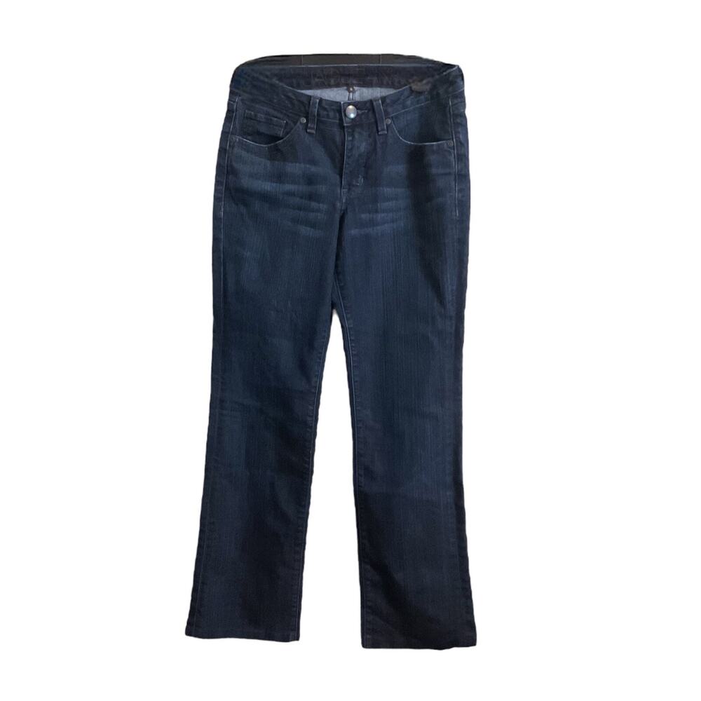 Jag Jeans Women's SZ 6 Blue Dark Wash‎ Denim Low Rise Bootcut Stretch Whiskering